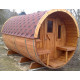 Sauna finlandese a botte da esterno diam 2.2 x 2.5m