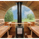 Sauna finlandese a botte da esterno diam 2 x 4m