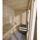 Sauna finlandese in tradizionale in abete nordico massiccio 207x164