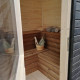Sauna finlandese da giardino per 6-8 persone a cubo
