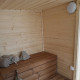 Sauna finlandese da giardino per 6-8 persone a cubo