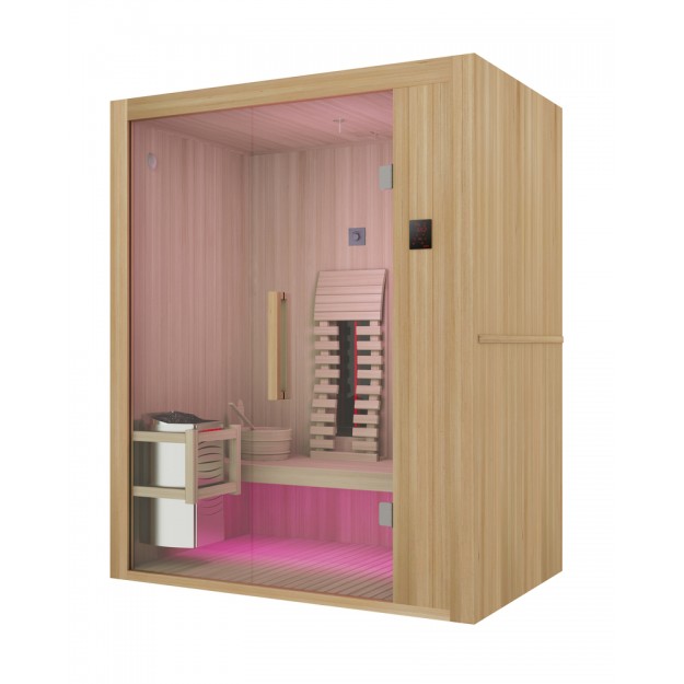 Sauna infrarossi e finlandese combinata per 2 persone