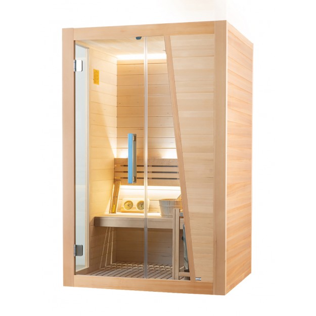 sauna finlandese vetrata per 2 persone