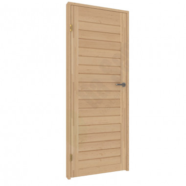 Porte in vetro e legno per sauna: porta in betulla