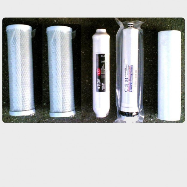 Set completo filtri per impianto ad osmosi inversa con tanica