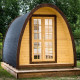 Gazebo in legno casetta bungalow da giardino iglu 9,3mq 4,8x2,4m