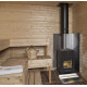 esempio di installazione di Stufa a legna per sauna KOTA