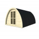 Gazebo in legno casetta bungalow isolato da giardino a iglu 11,5 mq 4,8x2,4m