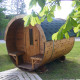 Sauna finlandese a botte da esterno diam 1.9m x 3m