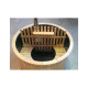 Tinozza vasca per esterno in legno rivestimento polietilene