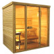 Sauna con frontale vetrato