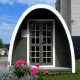 Gazebo in legno casetta bungalow da giardino a iglu 7,5mq 4x2,4m