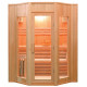 Sauna finlandese 4 posti angolare 174x198 cm