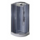Box doccia idromassaggio circolare 90x90 grigio