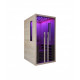 Sauna infrarossi a pannelli di carbonio con sdraio e cielo stellato 1 posto