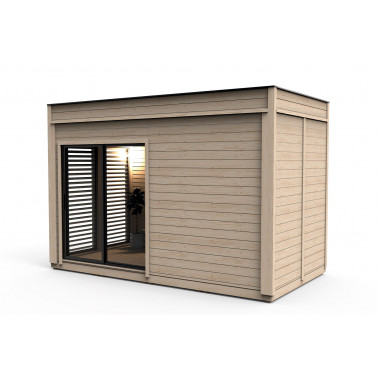 Sauna finlandese da esterno modulare personalizzabile