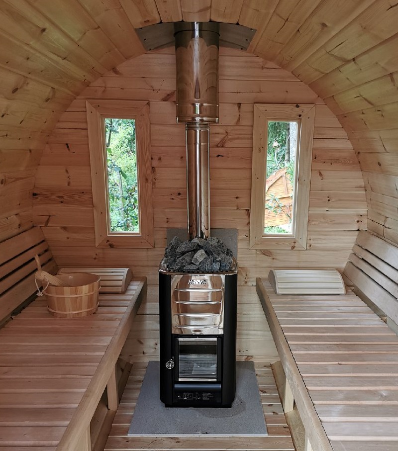 stufa a legna per sauna