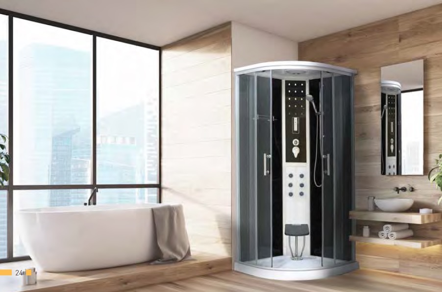 box doccia idromassaggio con sauna