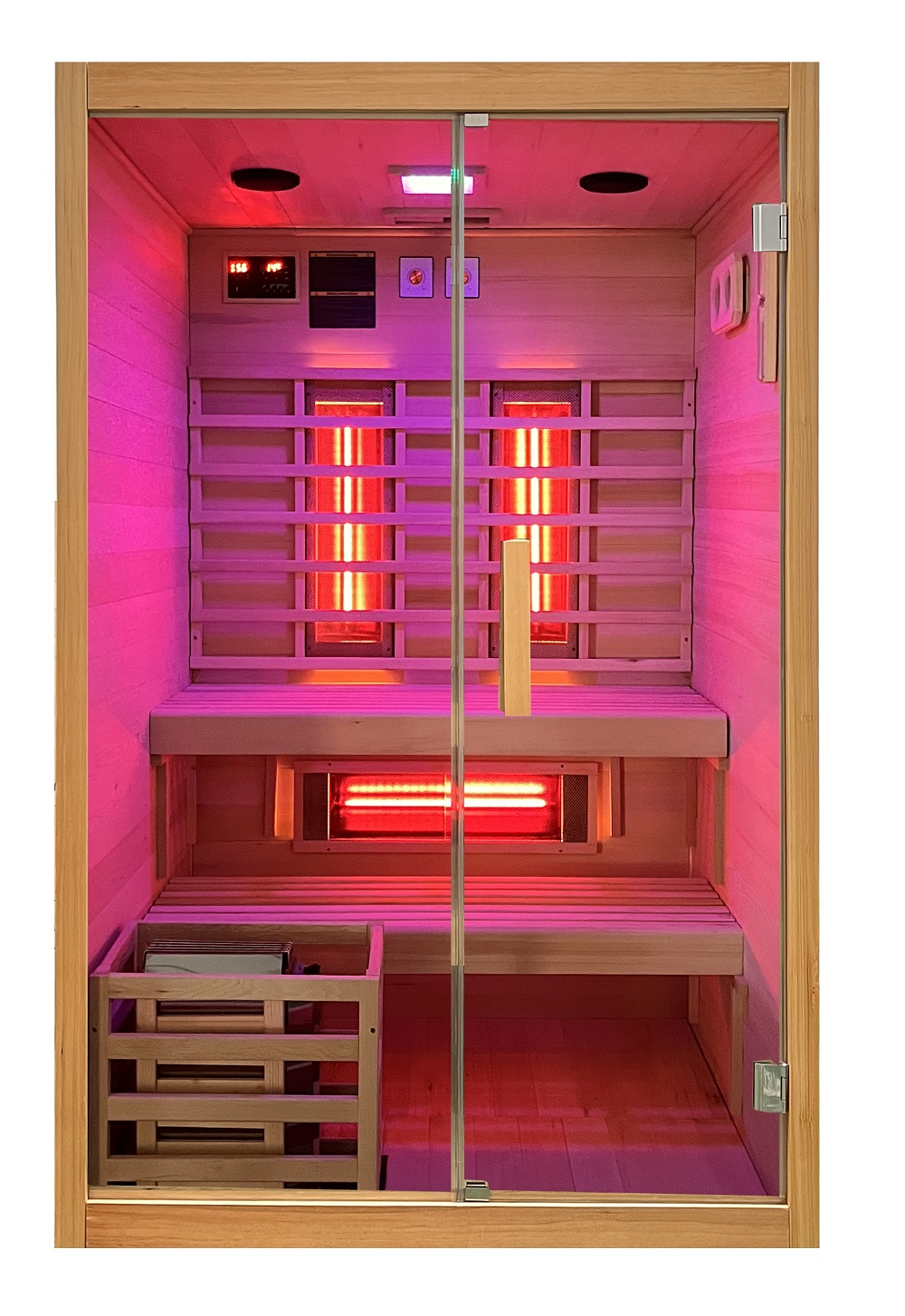 sauna infrarossi e finlandese combinata