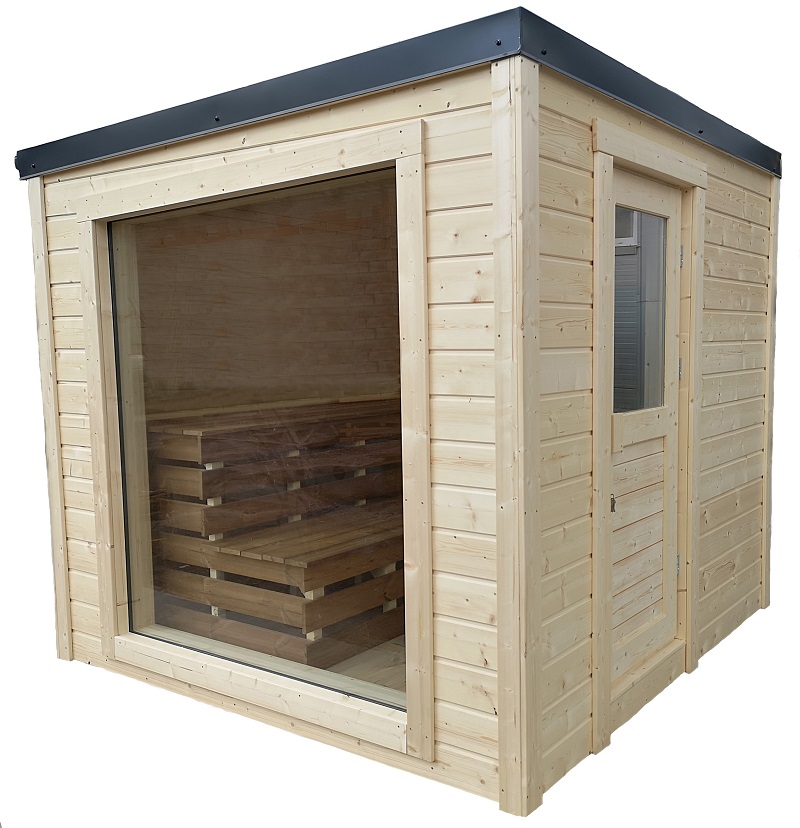 Sauna finlandese da esterno per 8 persone